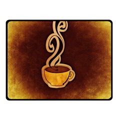 Coffee Drink Abstract Double Sided Fleece Blanket (Small) 