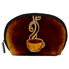 Coffee Drink Abstract Accessory Pouches (Large) 