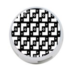 Abstract Pattern Background  Wallpaper In Black And White Shapes, Lines And Swirls 4-Port USB Hub (One Side) Front