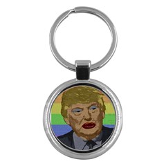 Donald Trump Key Chains (round)  by Valentinaart