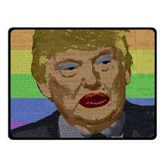 Donald Trump Double Sided Fleece Blanket (small)  by Valentinaart