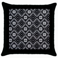 Folklore  Throw Pillow Case (black) by Valentinaart