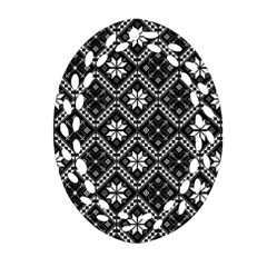 Folklore  Oval Filigree Ornament (two Sides)