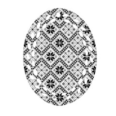 Folklore Oval Filigree Ornament (two Sides)