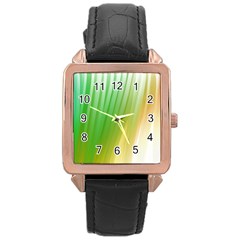 Folded Digitally Painted Abstract Paint Background Texture Rose Gold Leather Watch  by Simbadda