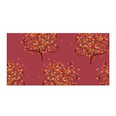 Beautiful Tree Background Pattern Satin Wrap