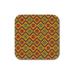 Folklore Rubber Square Coaster (4 Pack)  by Valentinaart