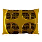 Golden Fractal Window Pillow Case (Two Sides) Front