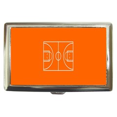 Basketball Court Orange Sport Orange Line Cigarette Money Cases by Alisyart