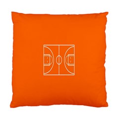 Basketball Court Orange Sport Orange Line Standard Cushion Case (two Sides) by Alisyart