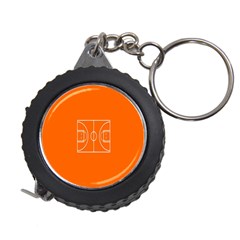 Basketball Court Orange Sport Orange Line Measuring Tapes