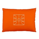 Basketball Court Orange Sport Orange Line Pillow Case (Two Sides) Front