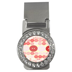 Buttons Pink Red Circle Scrapboo Money Clips (cz)  by Alisyart