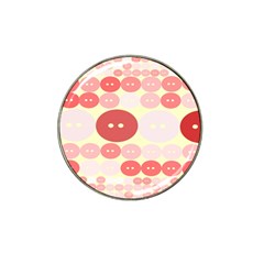 Buttons Pink Red Circle Scrapboo Hat Clip Ball Marker