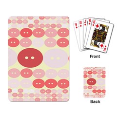 Buttons Pink Red Circle Scrapboo Playing Card by Alisyart