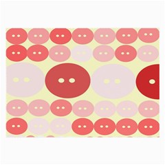 Buttons Pink Red Circle Scrapboo Large Glasses Cloth (2-side) by Alisyart