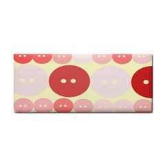 Buttons Pink Red Circle Scrapboo Cosmetic Storage Cases