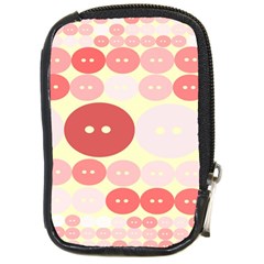 Buttons Pink Red Circle Scrapboo Compact Camera Cases by Alisyart