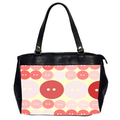 Buttons Pink Red Circle Scrapboo Office Handbags (2 Sides)  by Alisyart