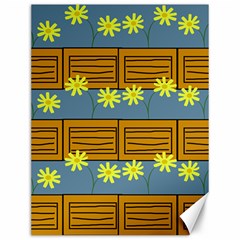 Yellow Flower Floral Sunflower Canvas 12  X 16  