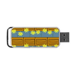 Yellow Flower Floral Sunflower Portable Usb Flash (two Sides) by Alisyart