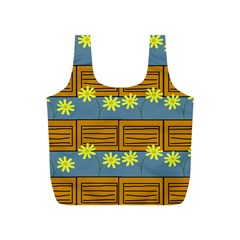 Yellow Flower Floral Sunflower Full Print Recycle Bags (s) 