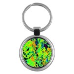 Bow Canopy Height Satelite Map Key Chains (Round)  Front