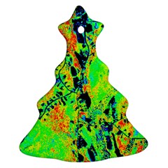 Bow Canopy Height Satelite Map Christmas Tree Ornament (two Sides)