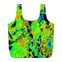 Bow Canopy Height Satelite Map Full Print Recycle Bags (l) 