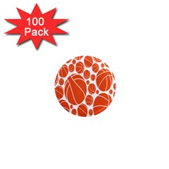 Basketball Ball Orange Sport 1  Mini Magnets (100 Pack)  by Alisyart