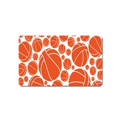Basketball Ball Orange Sport Magnet (name Card) by Alisyart