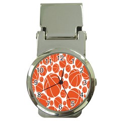 Basketball Ball Orange Sport Money Clip Watches