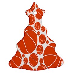 Basketball Ball Orange Sport Ornament (christmas Tree) 