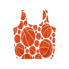 Basketball Ball Orange Sport Full Print Recycle Bags (s)  by Alisyart