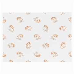 Birds Sketch Pattern Large Glasses Cloth (2-side) by dflcprints