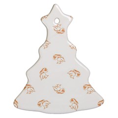 Birds Sketch Pattern Christmas Tree Ornament (two Sides) by dflcprints