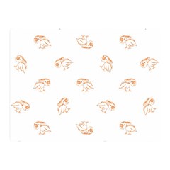 Birds Sketch Pattern Double Sided Flano Blanket (mini)  by dflcprints