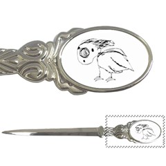 Helpless Bird Sketch Up Drawing Letter Openers by dflcprints