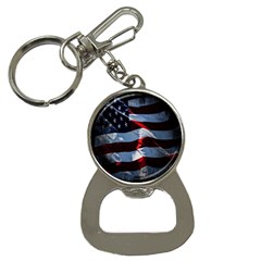 Grunge American Flag Background Button Necklaces by Simbadda