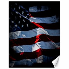 Grunge American Flag Background Canvas 18  X 24   by Simbadda