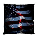 Grunge American Flag Background Standard Cushion Case (Two Sides) Front