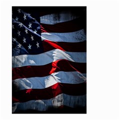 Grunge American Flag Background Small Garden Flag (two Sides) by Simbadda