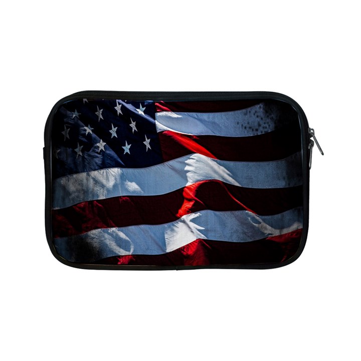 Grunge American Flag Background Apple iPad Mini Zipper Cases