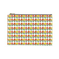 Flowers Cosmetic Bag (large)  by Valentinaart