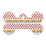 Ladybugs and flowers Dog Tag Bone (Two Sides) Back