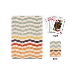 Abstract Vintage Lines Playing Cards (mini)  by Simbadda