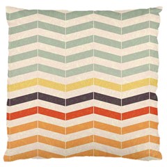 Abstract Vintage Lines Large Cushion Case (two Sides)