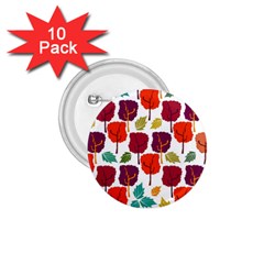 Colorful Trees Background Pattern 1 75  Buttons (10 Pack)