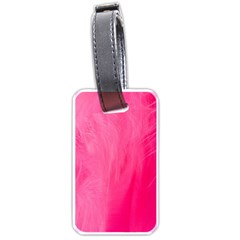 Very Pink Feather Luggage Tags (one Side)  by Simbadda