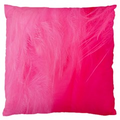 Very Pink Feather Standard Flano Cushion Case (two Sides) by Simbadda